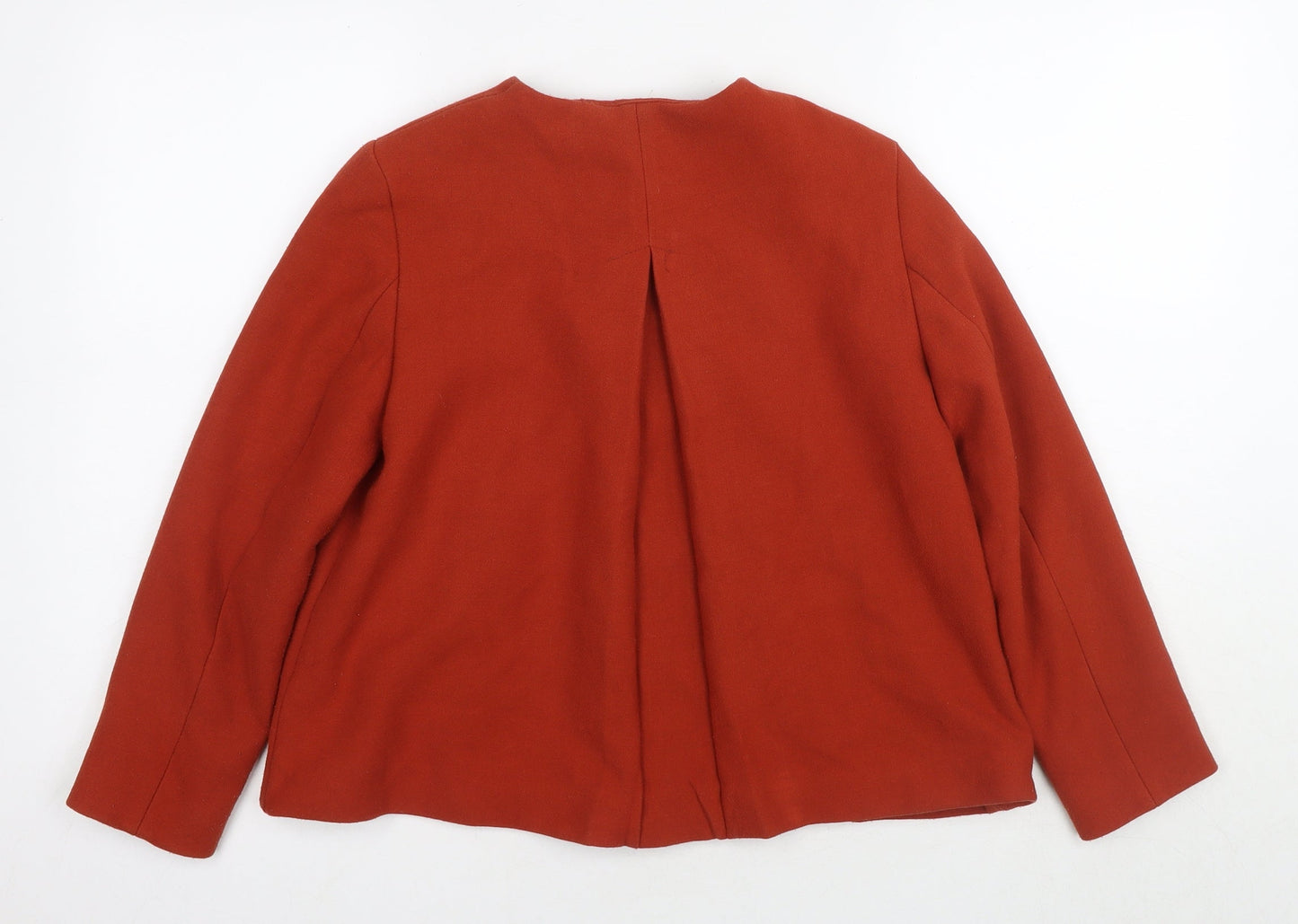 Zara Women's Red Jacket, S, Buttoned, Casual