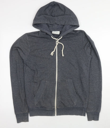 The White Company Men's Grey Full Zip Hoodie, Size S