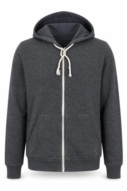 The White Company Men's Grey Full Zip Hoodie, Size S