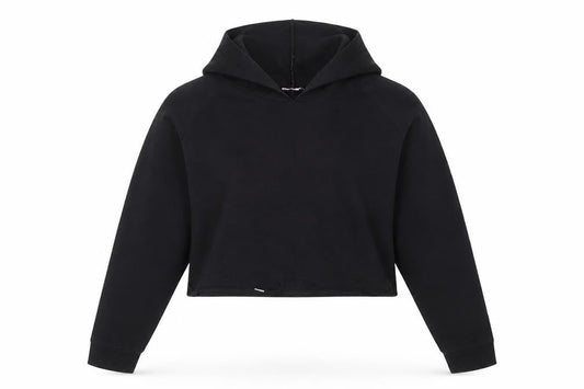 Misspap Women's Black Hoodie Sweatshirt M Long Sleeve