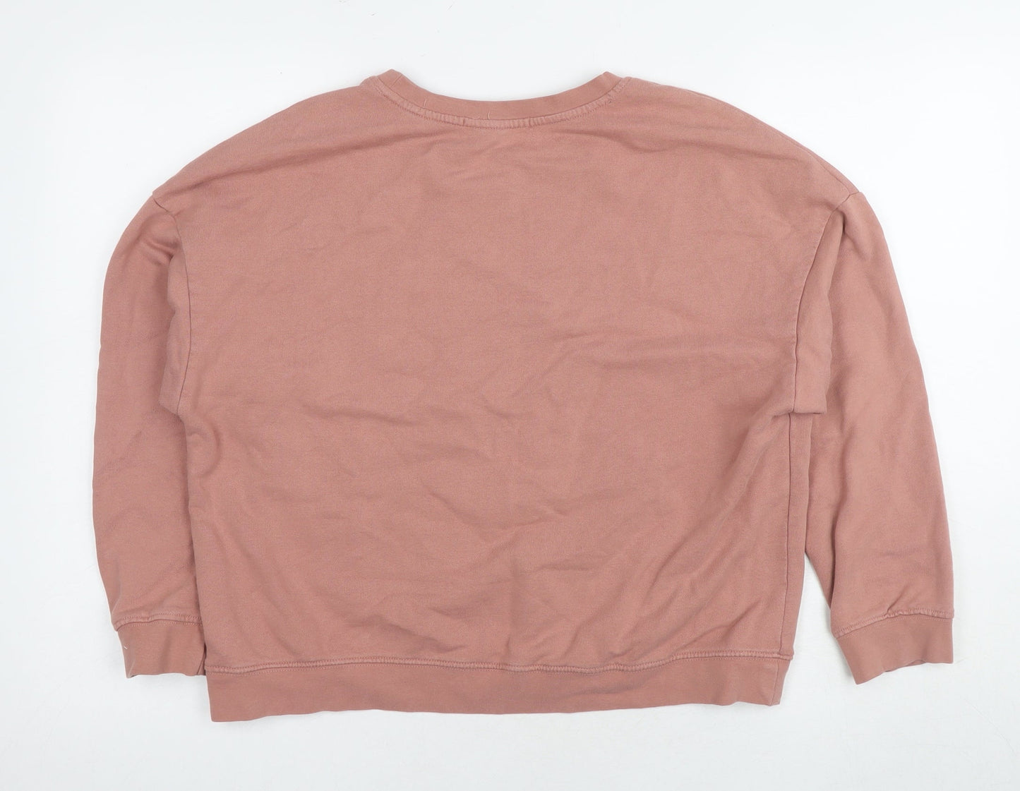 Next Women's Pink Sequin Pullover Sweatshirt Medium
