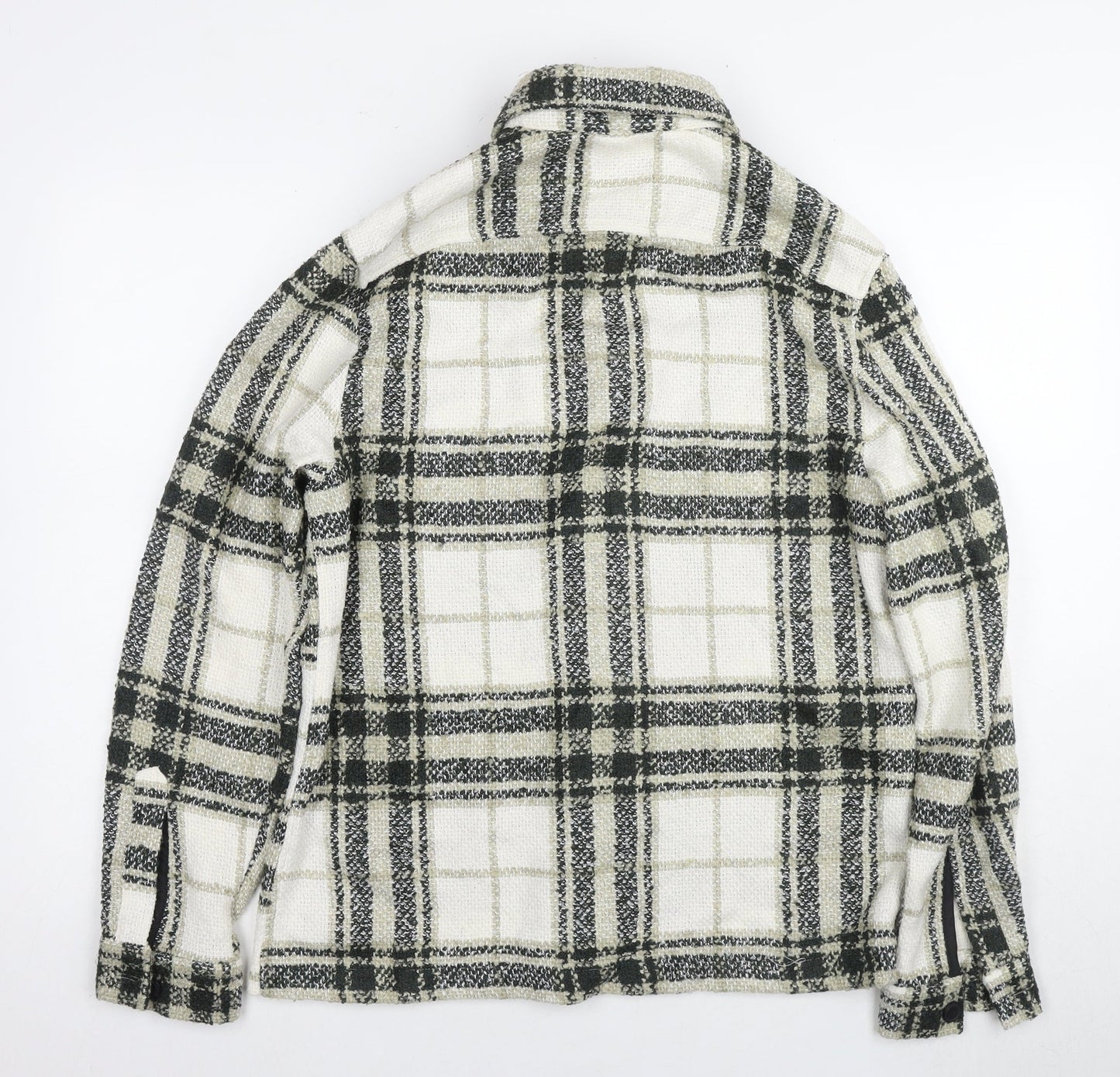 River Island Men's Black Check Shirt Jacket M