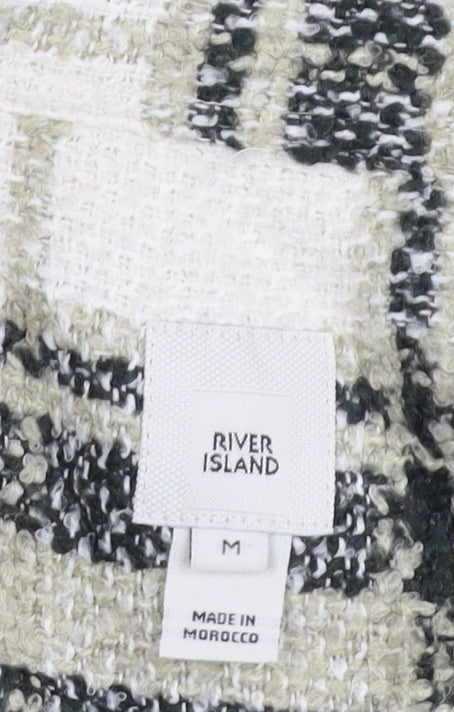 River Island Men's Black Check Shirt Jacket M