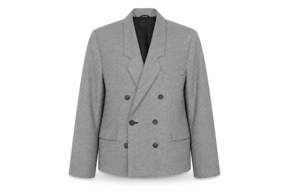 St Michael Women's Black Blazer Size 14, Herringbone Pea Coat