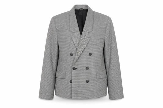 St Michael Women's Black Blazer Size 14, Herringbone Pea Coat