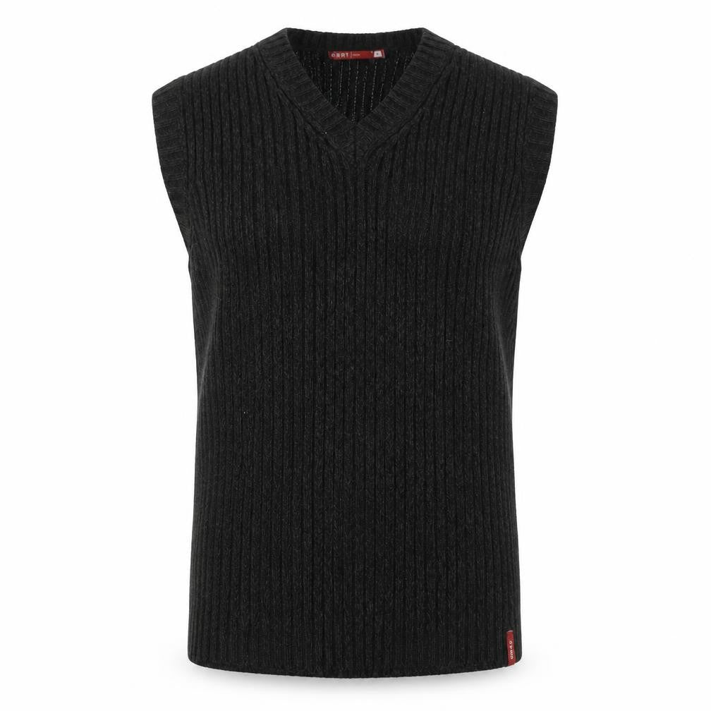 Happy Men's Black M Knit Sleeveless Vest