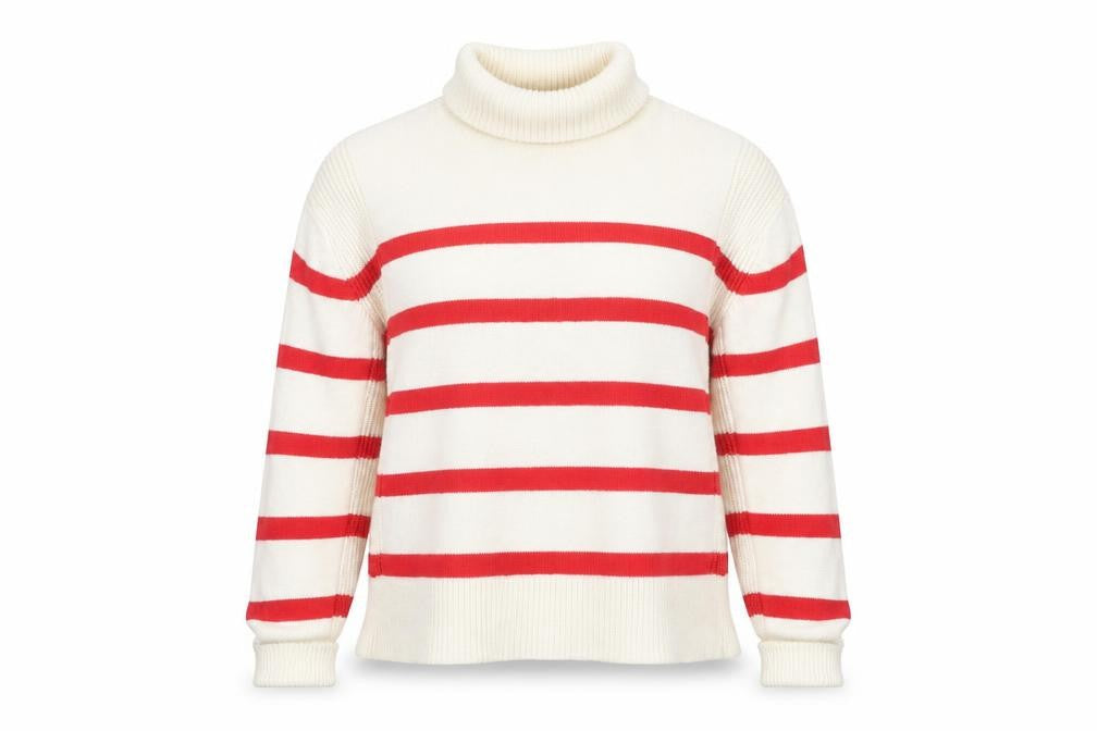 Marks & Spencer Women's Red Striped Pullover Jumper M