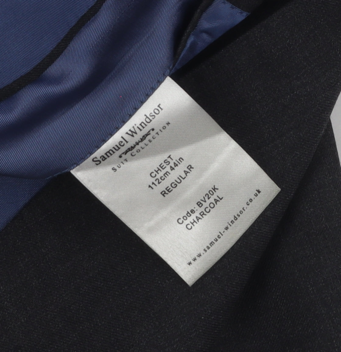 Samuel Windsor Men's Grey Blazer 44 Regular Wool
