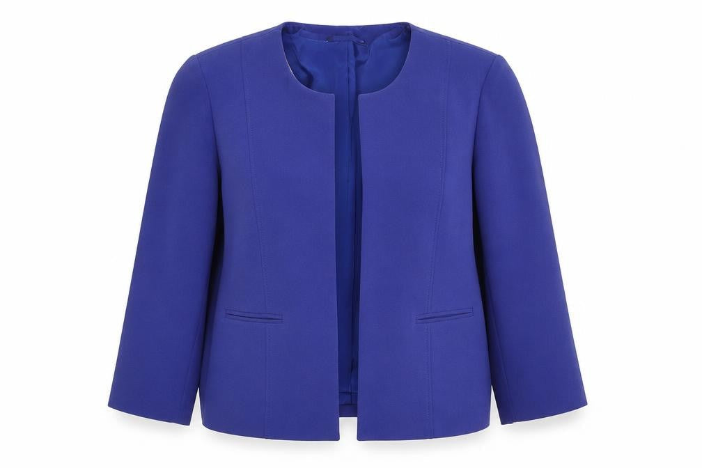 Bonmarché Women's Blue Jacket, Size 16, No Button