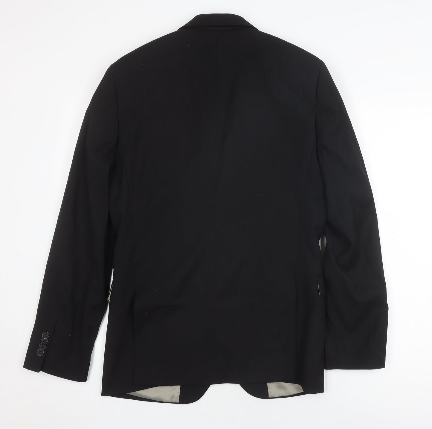 Topman Men's Black Slim Fit Blazer, Size 38, Formal