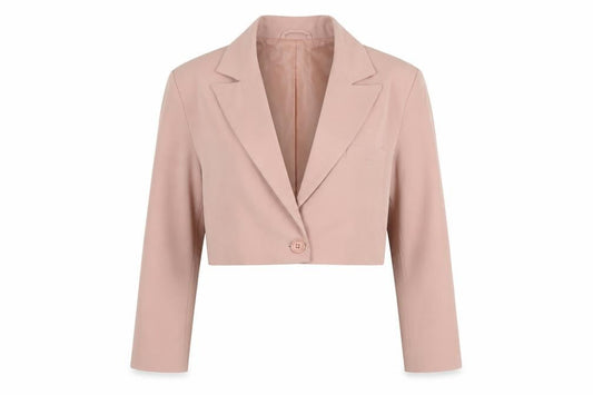 ASOS Design Women's Pink Cropped Suit Jacket M