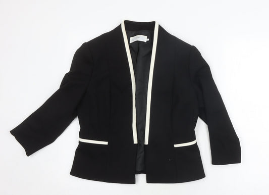 John Lewis Womens Black Shawl Lapel Suit Jacket Size 12