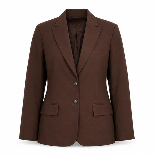 Mexx Women’s Brown Blazer Regular Fit Size 10