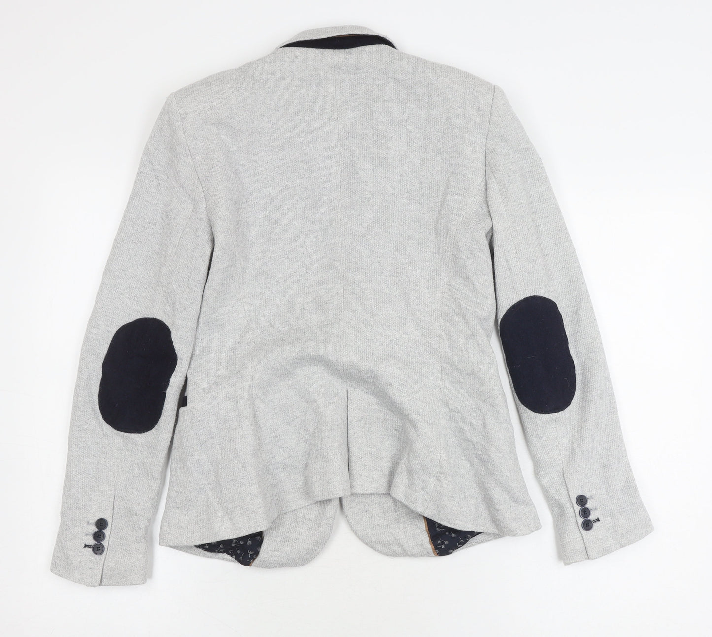 Zara Basic Women's Grey Blazer Size 12 Classic Workwear
