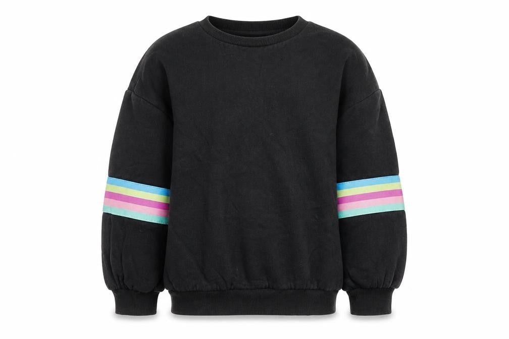 Marks & Spencer Girls Black Pullover Sweatshirt 8-9 Years