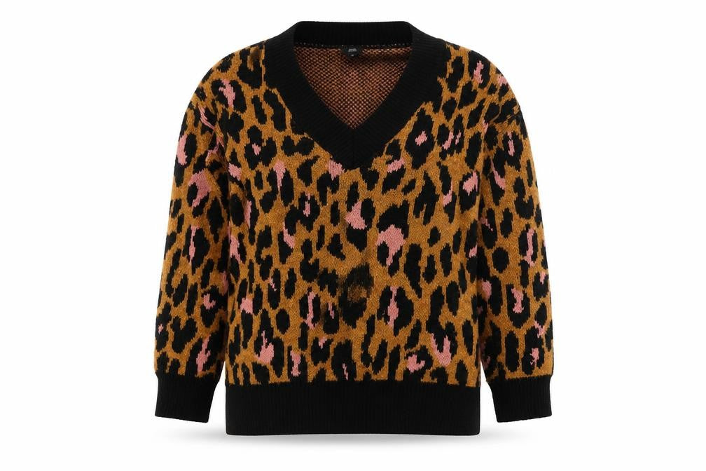 River Island Women's XS Multicoloured Animal Print Jumper