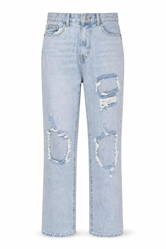 PrettyLittleThing Women's Blue Straight Jeans Size 10