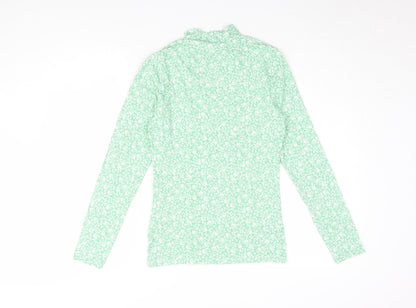 Marks & Spencer Women's Green Floral Blouse 10
