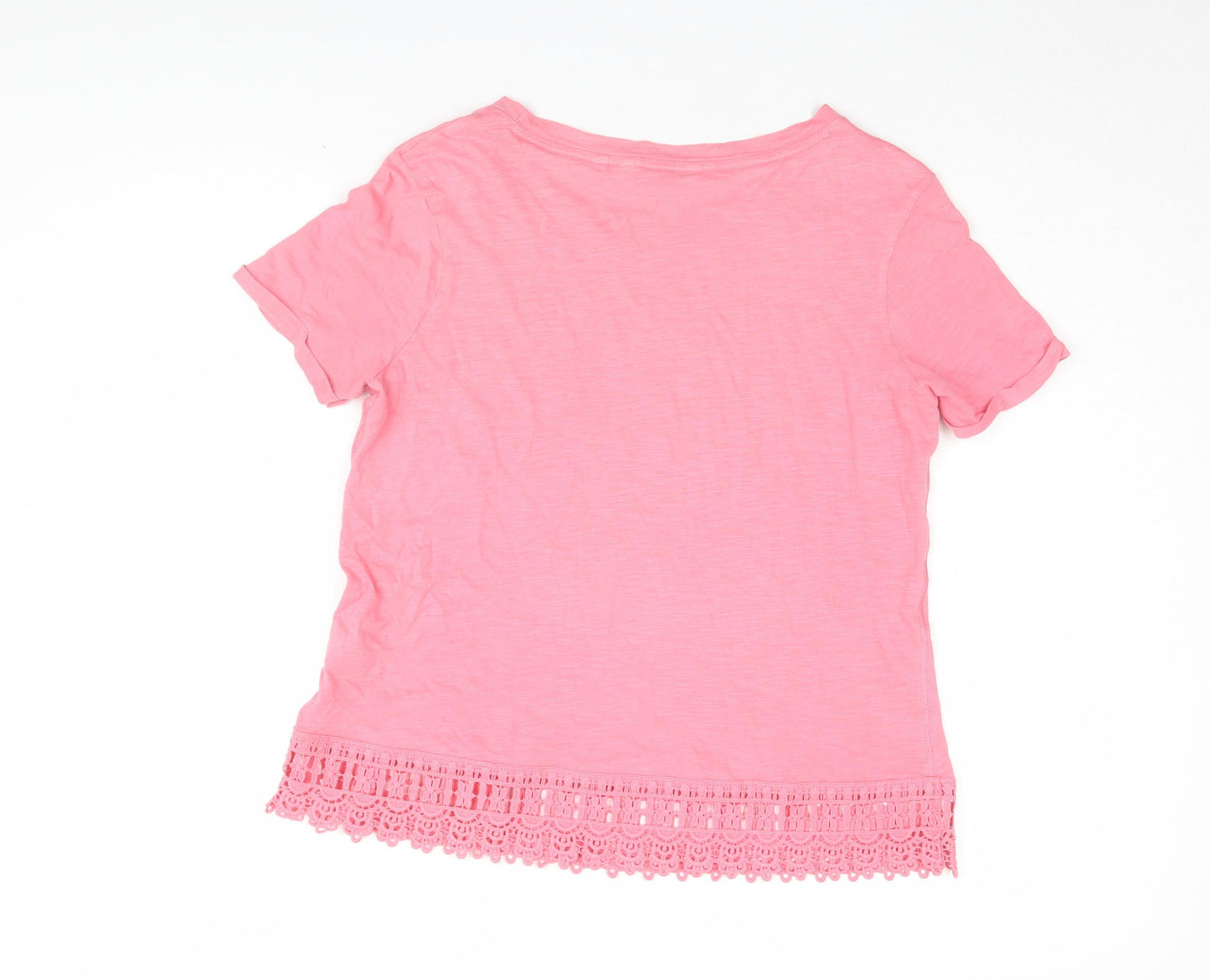 Next Women's Pink Basic T-Shirt - Size 10