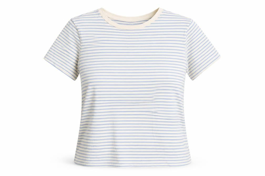 MNG Women's Striped Ringer T-Shirt, Multicoloured, M