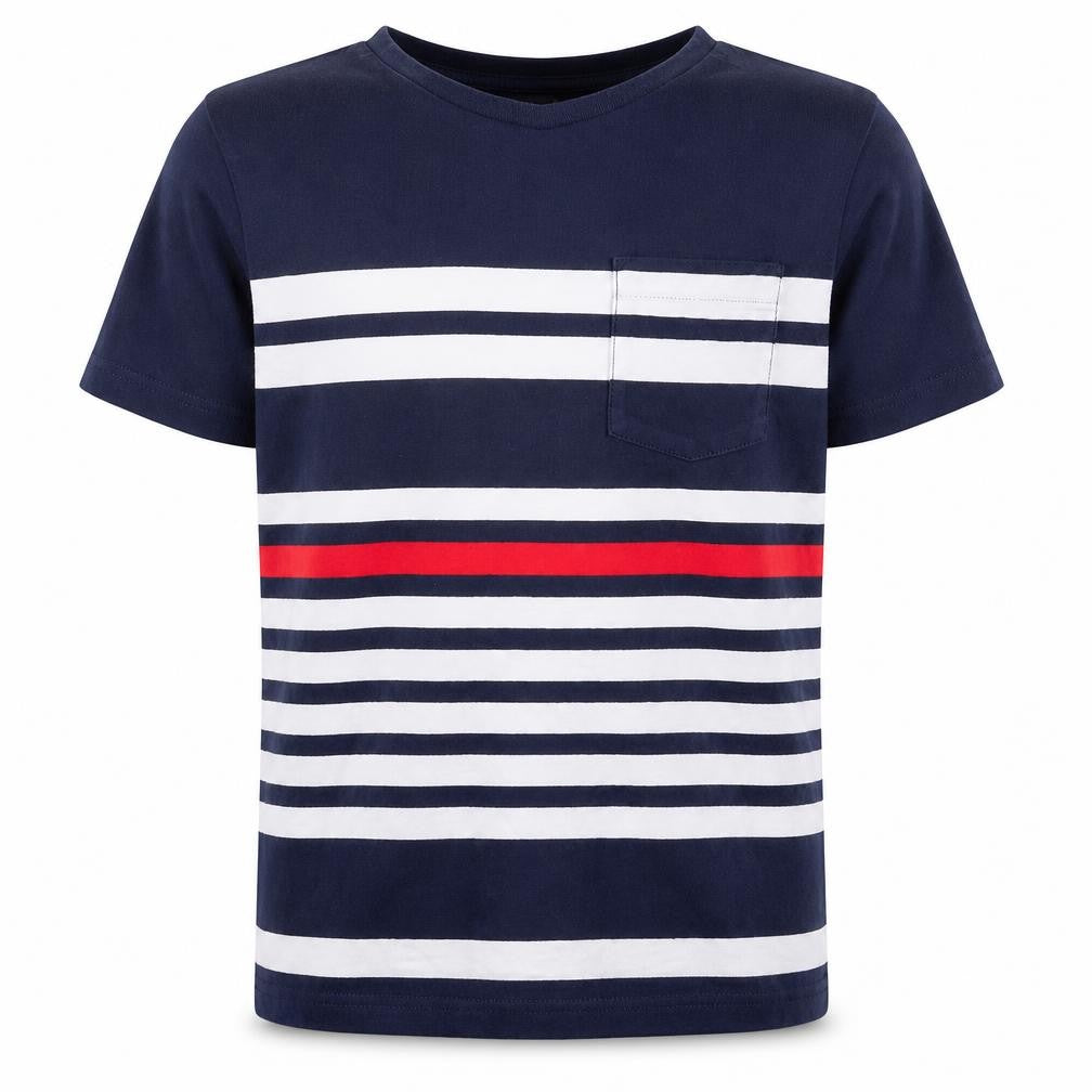 Marks & Spencer Boys Multicoloured Striped T-Shirt 12-13 Years