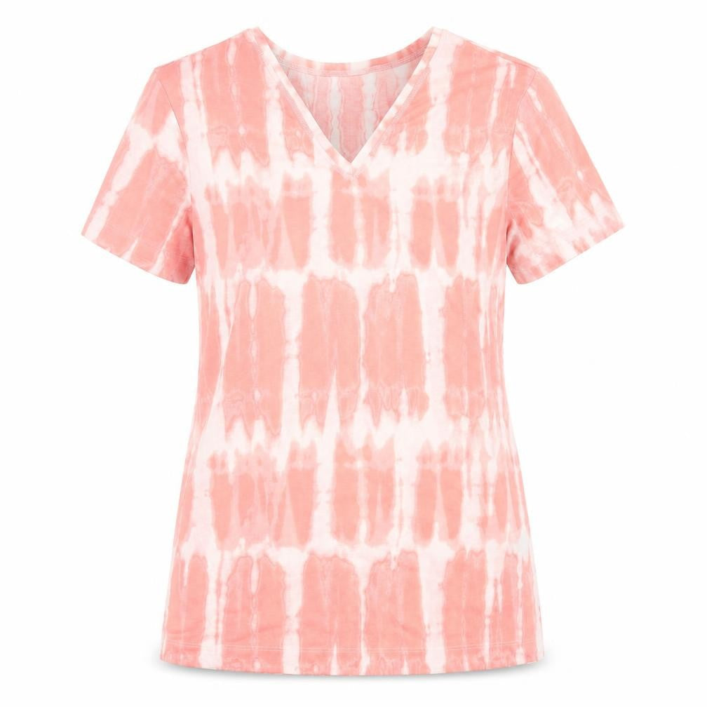 Marks & Spencer Women's Pink V-Neck T-Shirt Size 8
