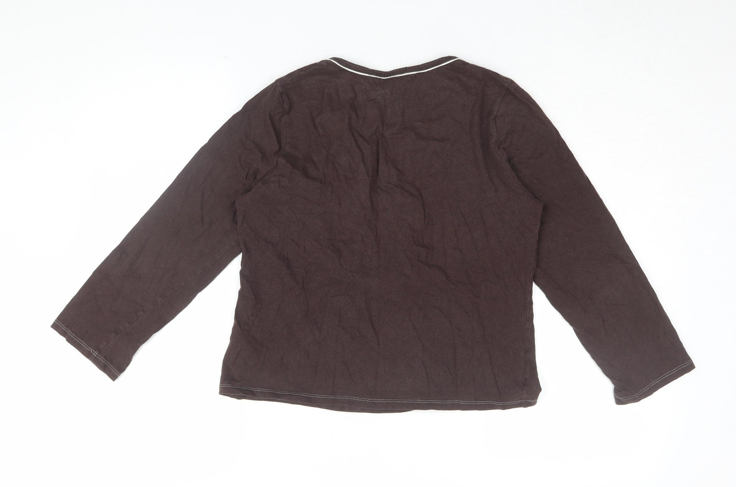 Marks & Spencer Women's Brown Christmas Pyjama Top 12