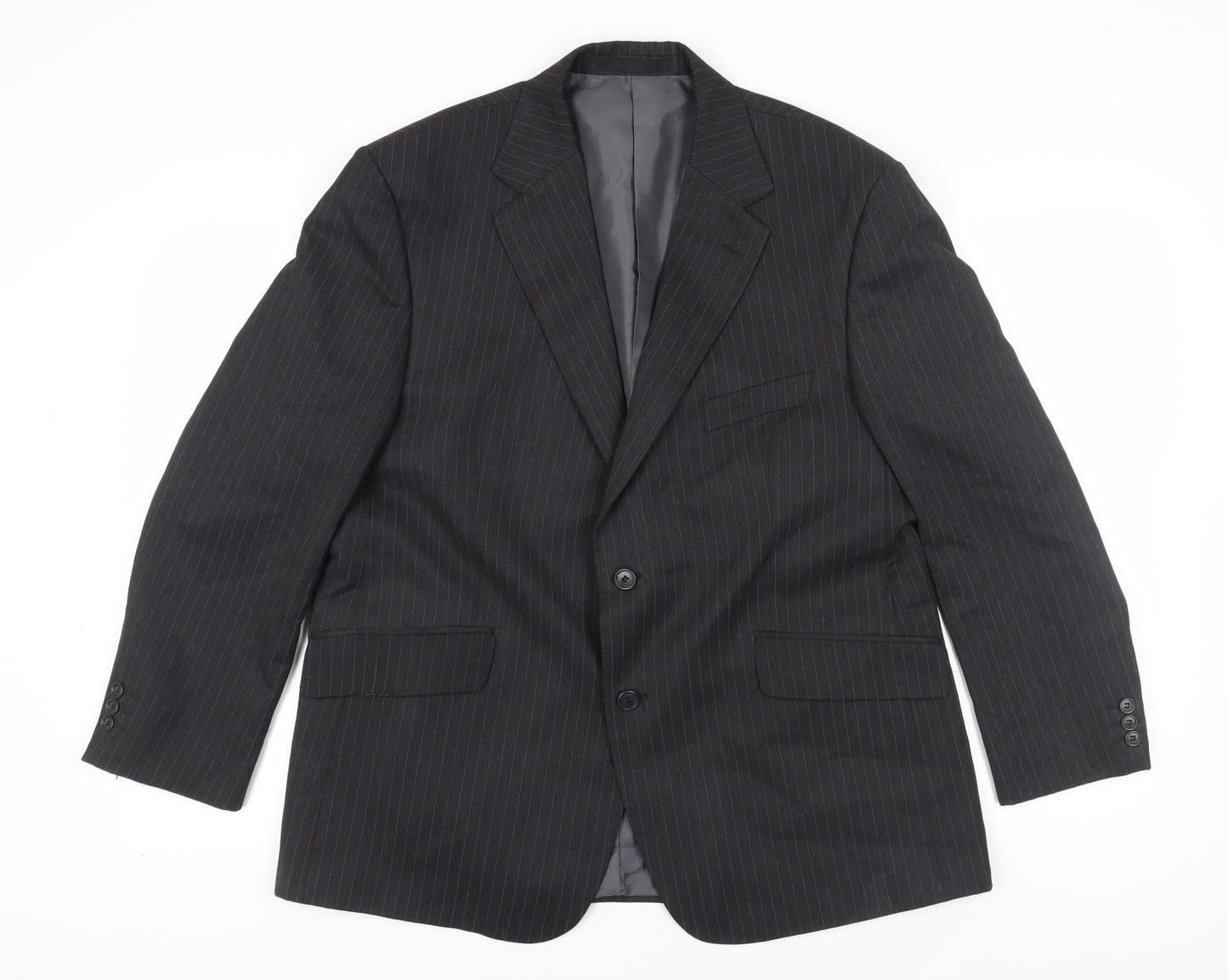 Marks and Spencer Grey Striped Suit Jacket Size 44S