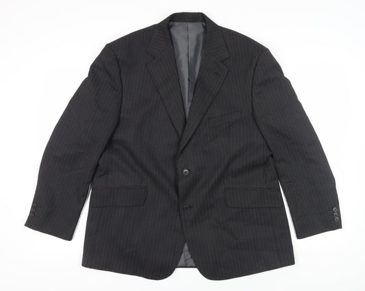 Marks and Spencer Grey Striped Suit Jacket Size 44S