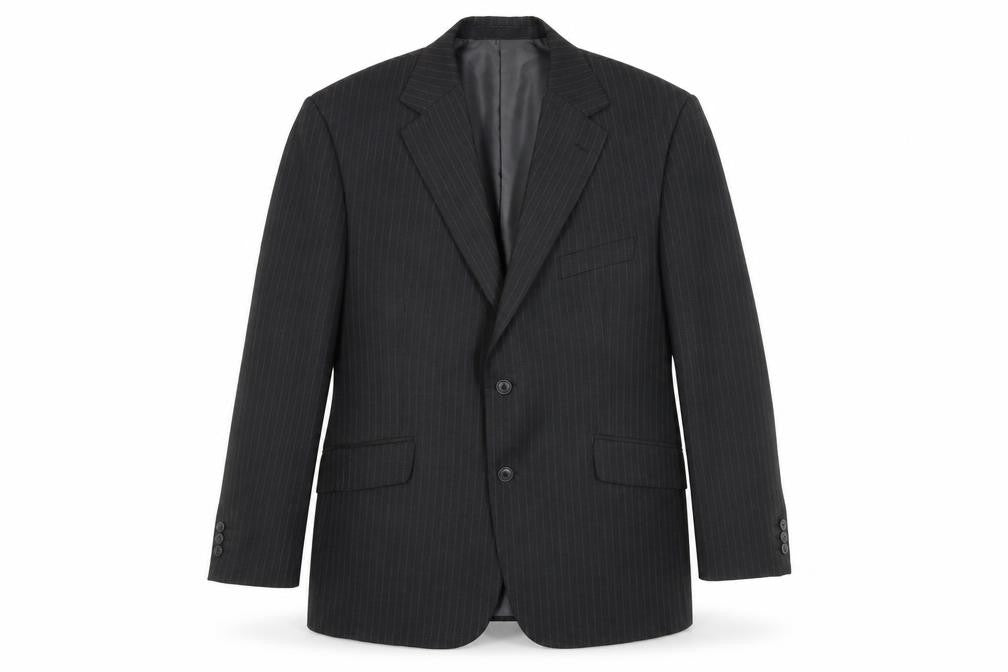 Marks & Spencer Grey Striped Suit Jacket Size 44S