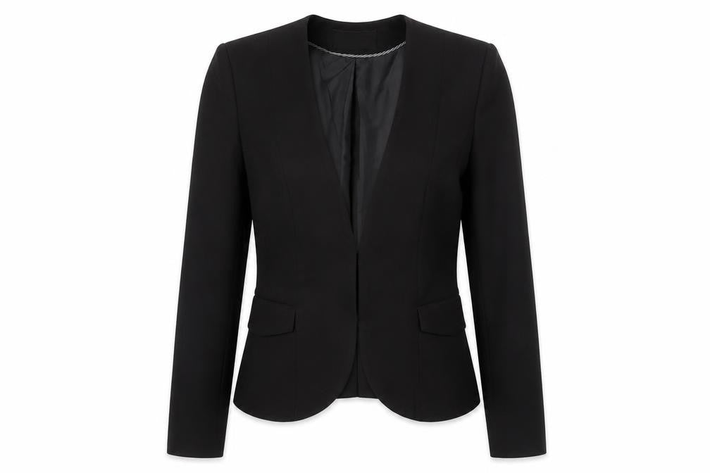 H&M Women's Black Suit Jacket Size 4 – Classic Style