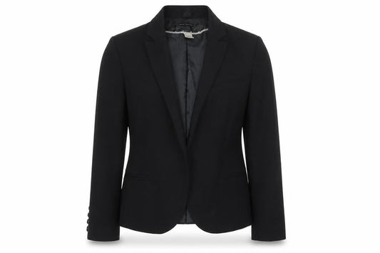 Laura Clement Women's Black Blazer Size 4 Business