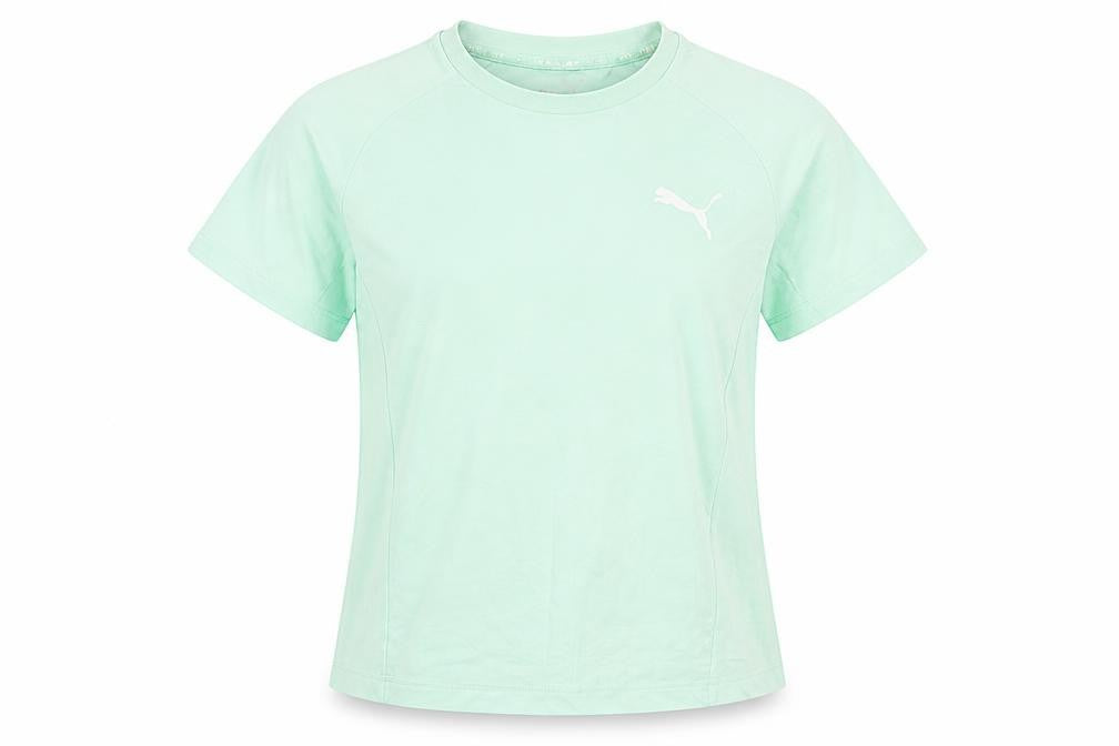 Puma Unisex Green Crew Neck T-Shirt, Size S