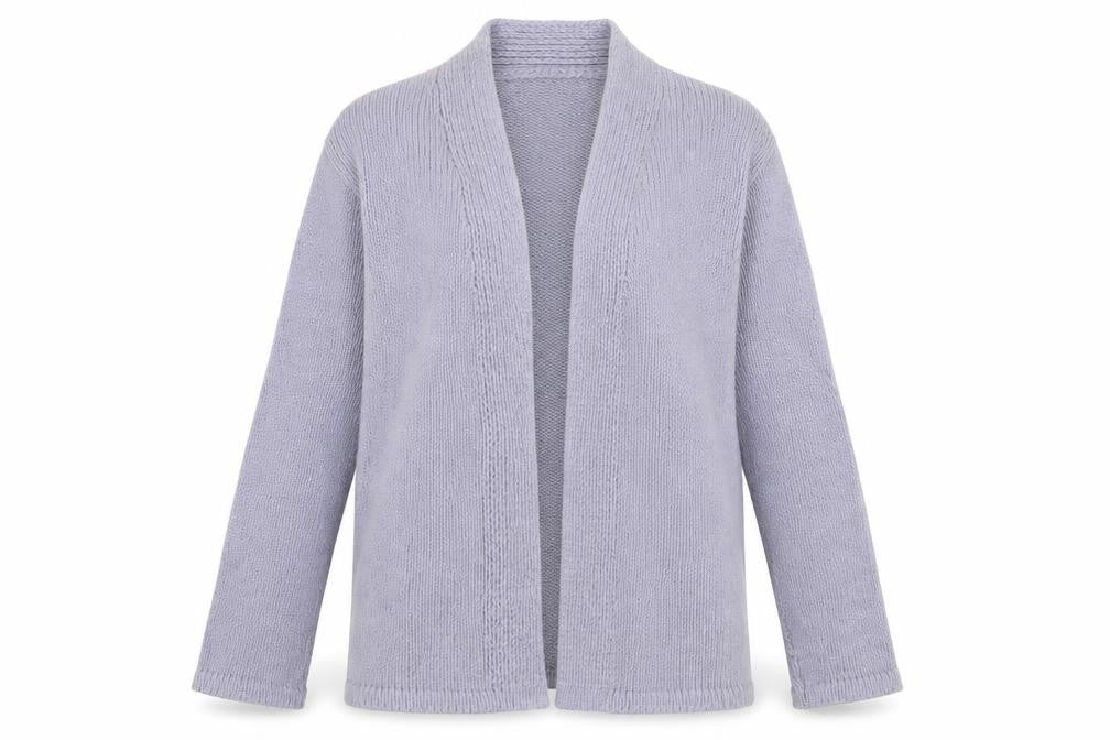 NESS Women's Grey Chunky Cardigan - Size L