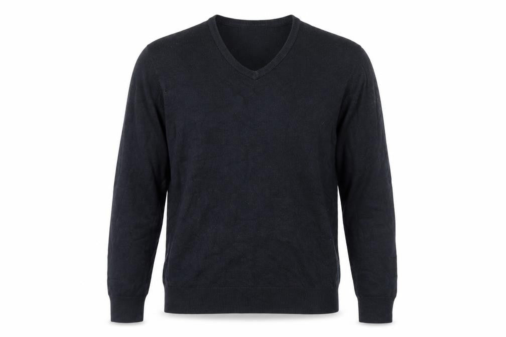 Marks & Spencer Men's Black V-Neck Jumper, L