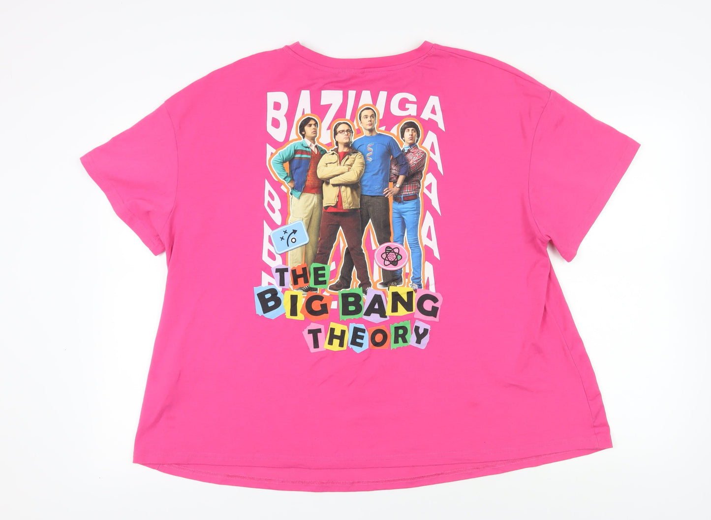 The Big Bang Theory Unisex 3XL Pink T-Shirt