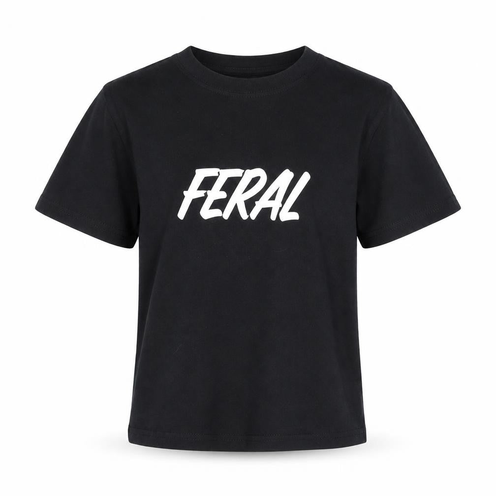 Russell Girls Black M Basic T-Shirt Short Sleeve
