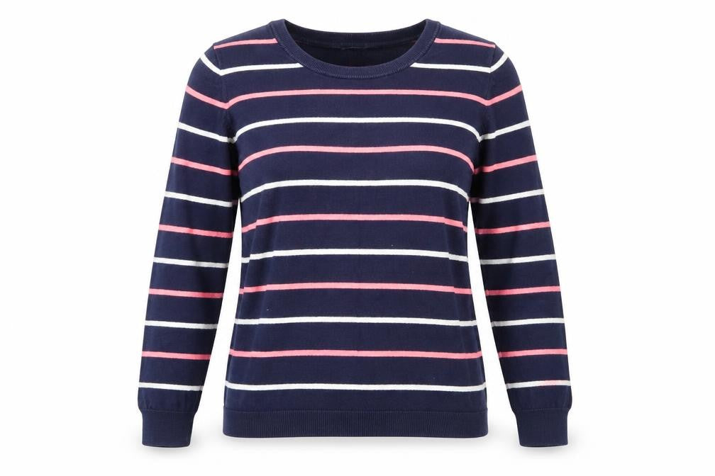 Gap Women's Blue Striped Pullover Jumper M