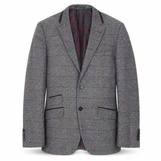 Broadstone Bros Men's Grey 40R Classic Blazer