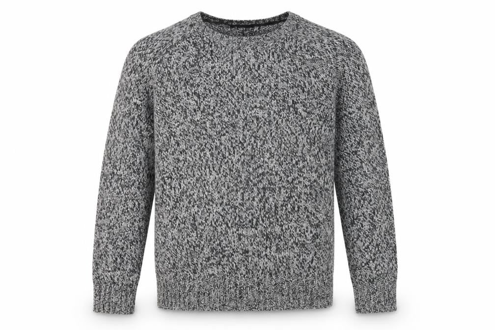 H&M Men's Grey Pullover Jumper, M, Chunky Knit