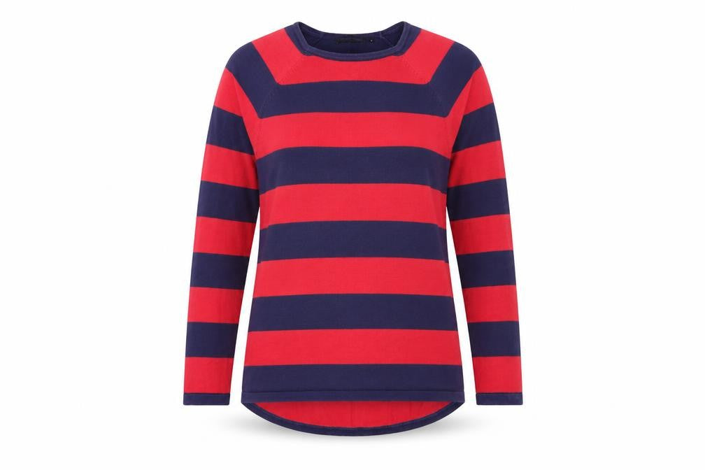 Jeanne Pierre Women's Multicoloured Striped Jumper, Size 10