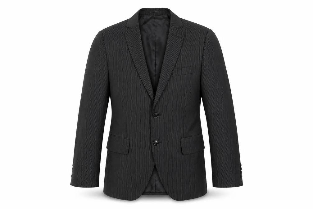 H&M Men's Black Striped Blazer, Size 36R