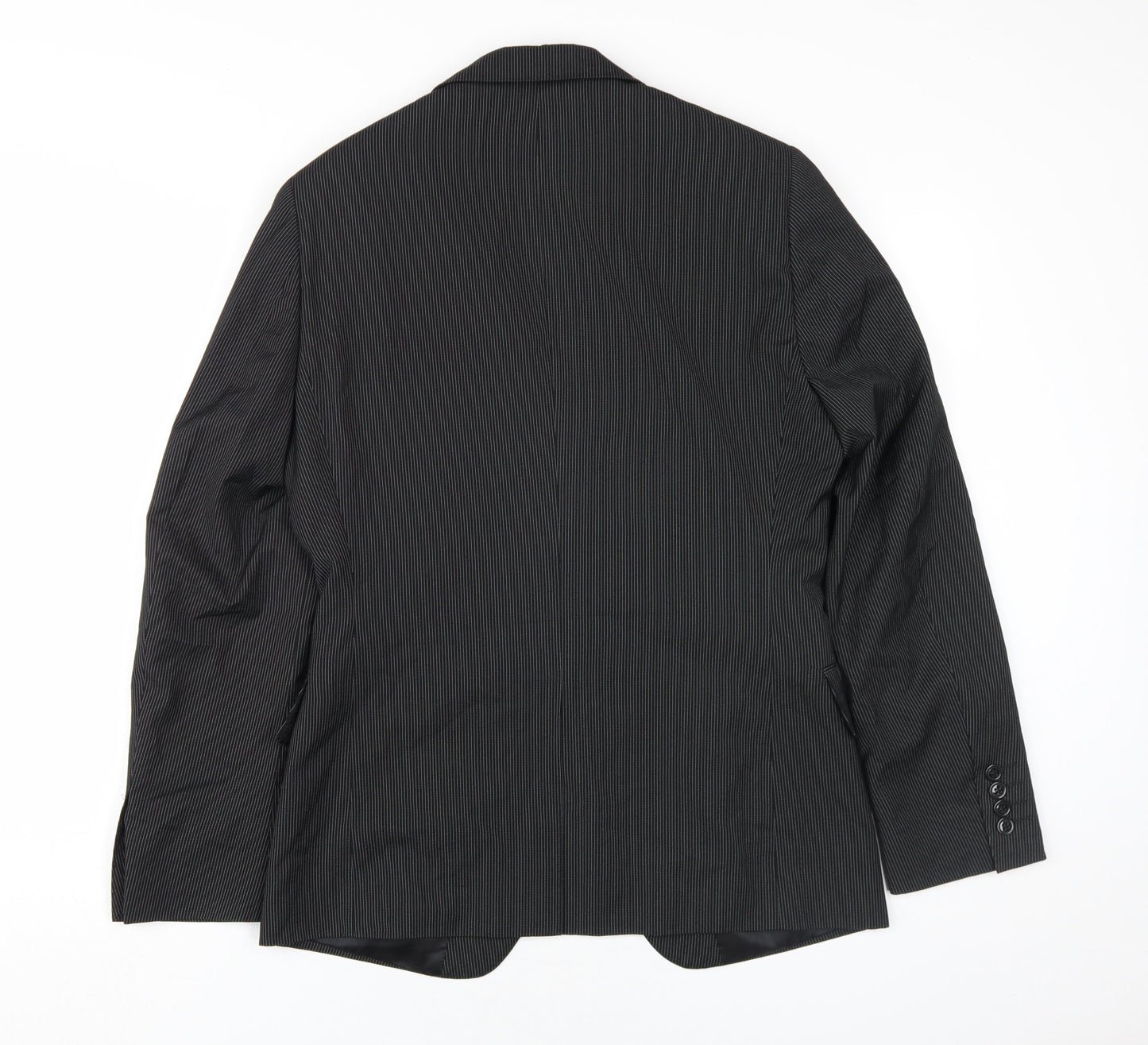 H&M Men's Black Striped Blazer, Size 36R