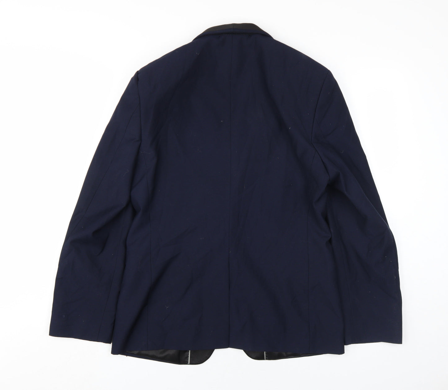 Burton Menswear Blue Slim Fit Tuxedo Blazer - 38S