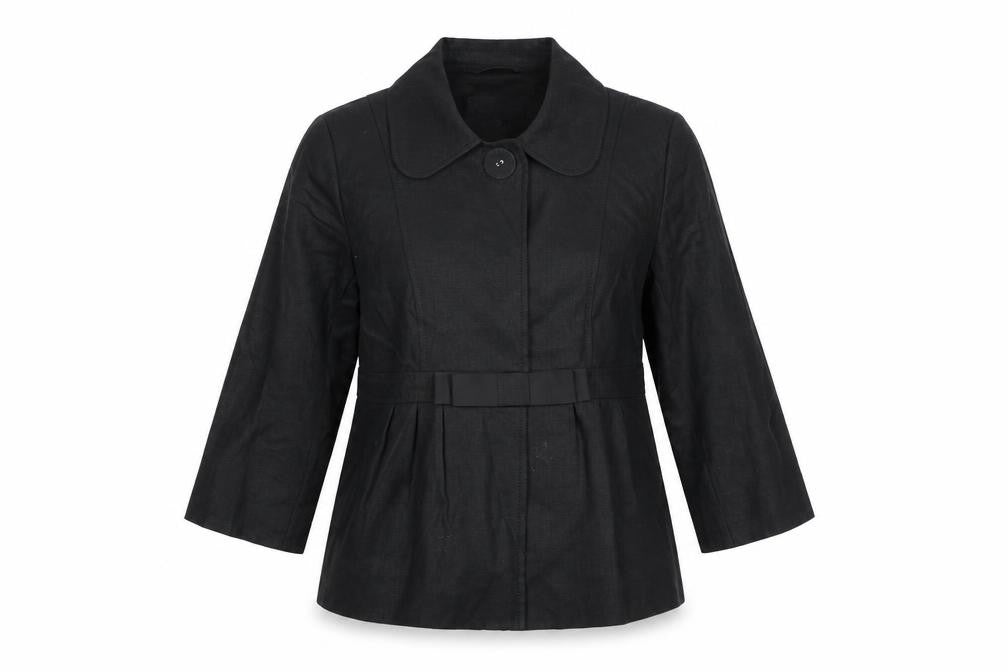 Next Women's Black Mid-Length Coat Size 10