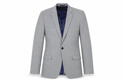 Front view of ASOS Men's Grey Blazer Regular Fit, size 36R
