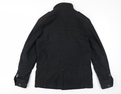Next Men's Black Military Jacket Medium