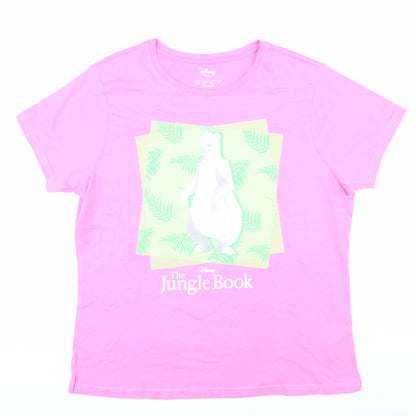 Preloved Disney Pink Jungle Book Women's T-Shirt - L - Front