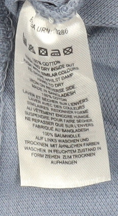 French Connection Men's Blue Collared T-Shirt, XL