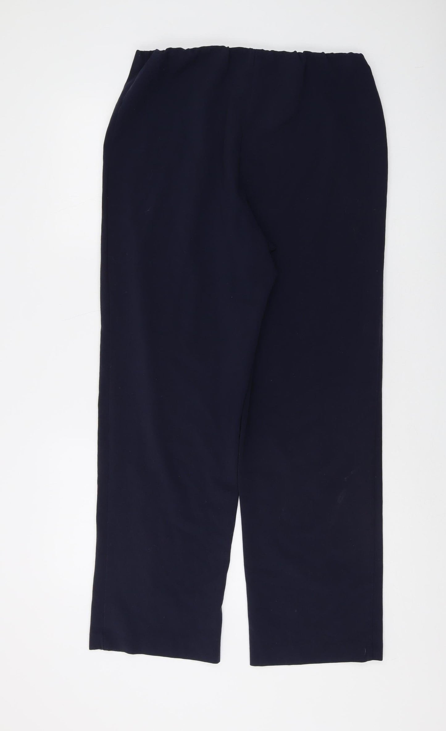 EWM Women's Blue Straight Trousers Size 14